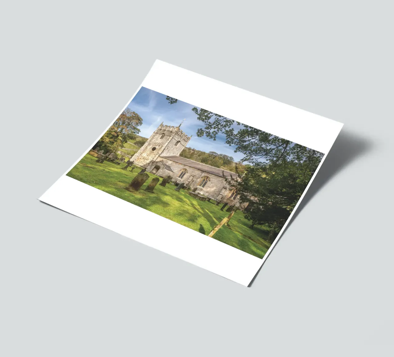 St Oswald's Church Arncliffe sticker sheet by Dave Hare Photography