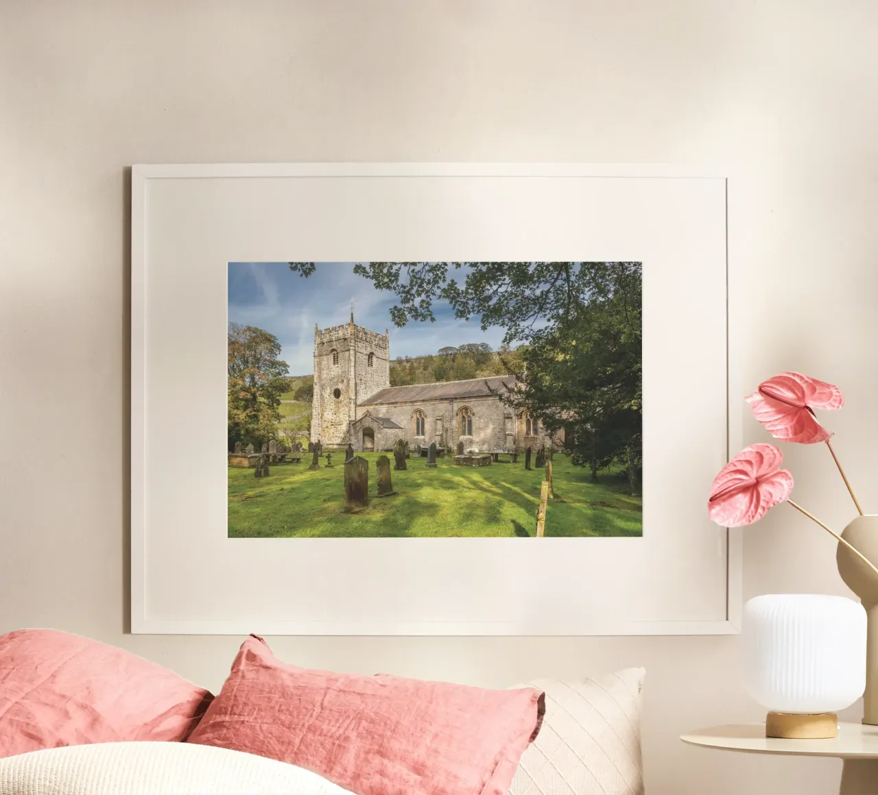 St Oswald's Church Arncliffe carta hahnemühle da Dave Hare Photography