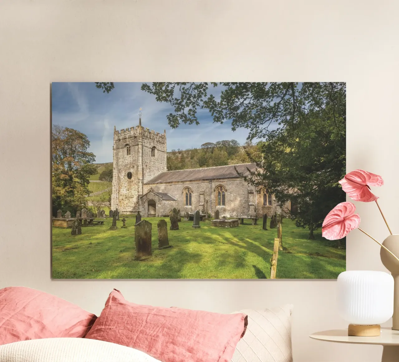 St Oswald's Church Arncliffe carta hahnemühle da Dave Hare Photography