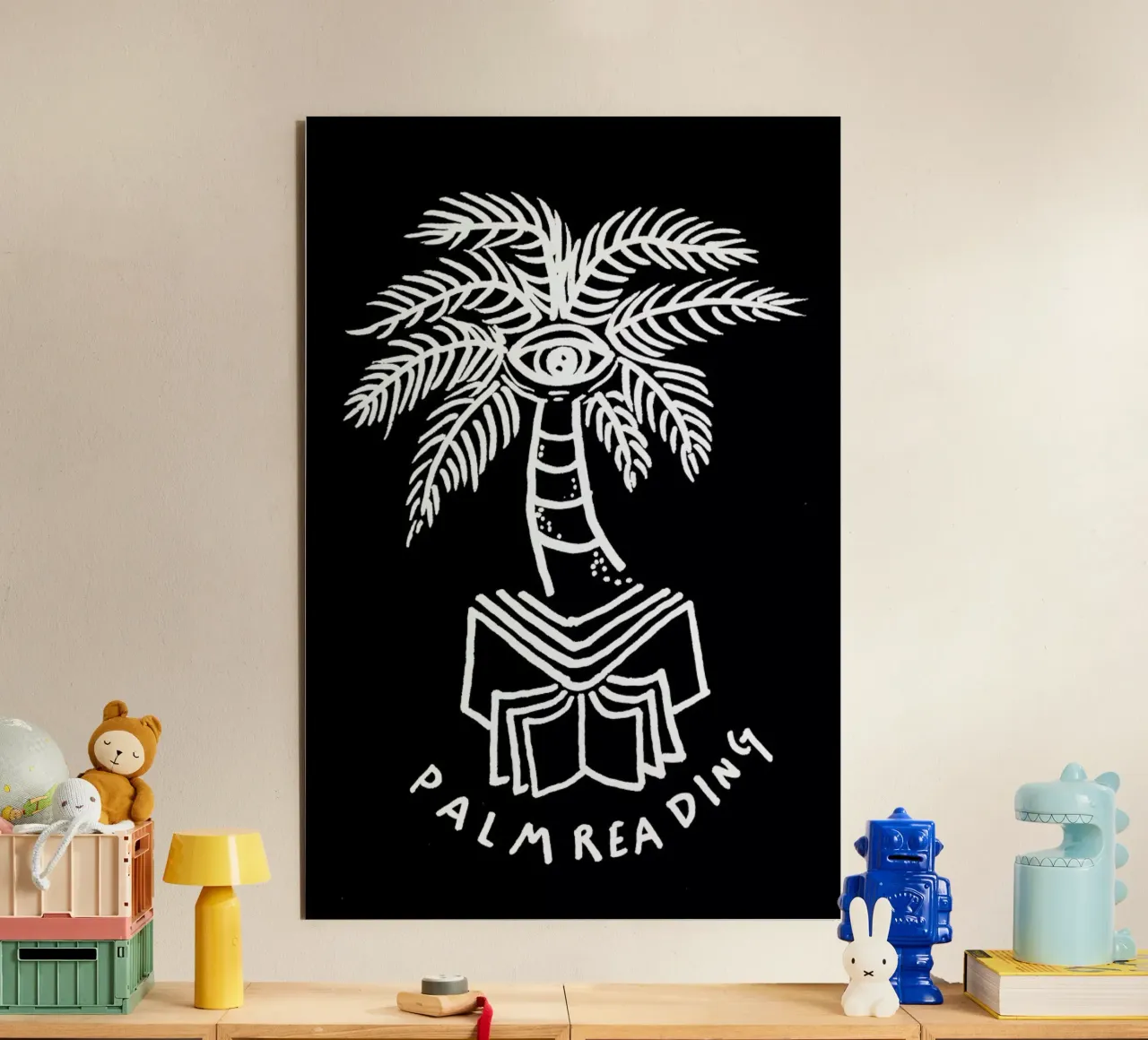 Palm Reading Black alluminio dibond da Daniela Roessler