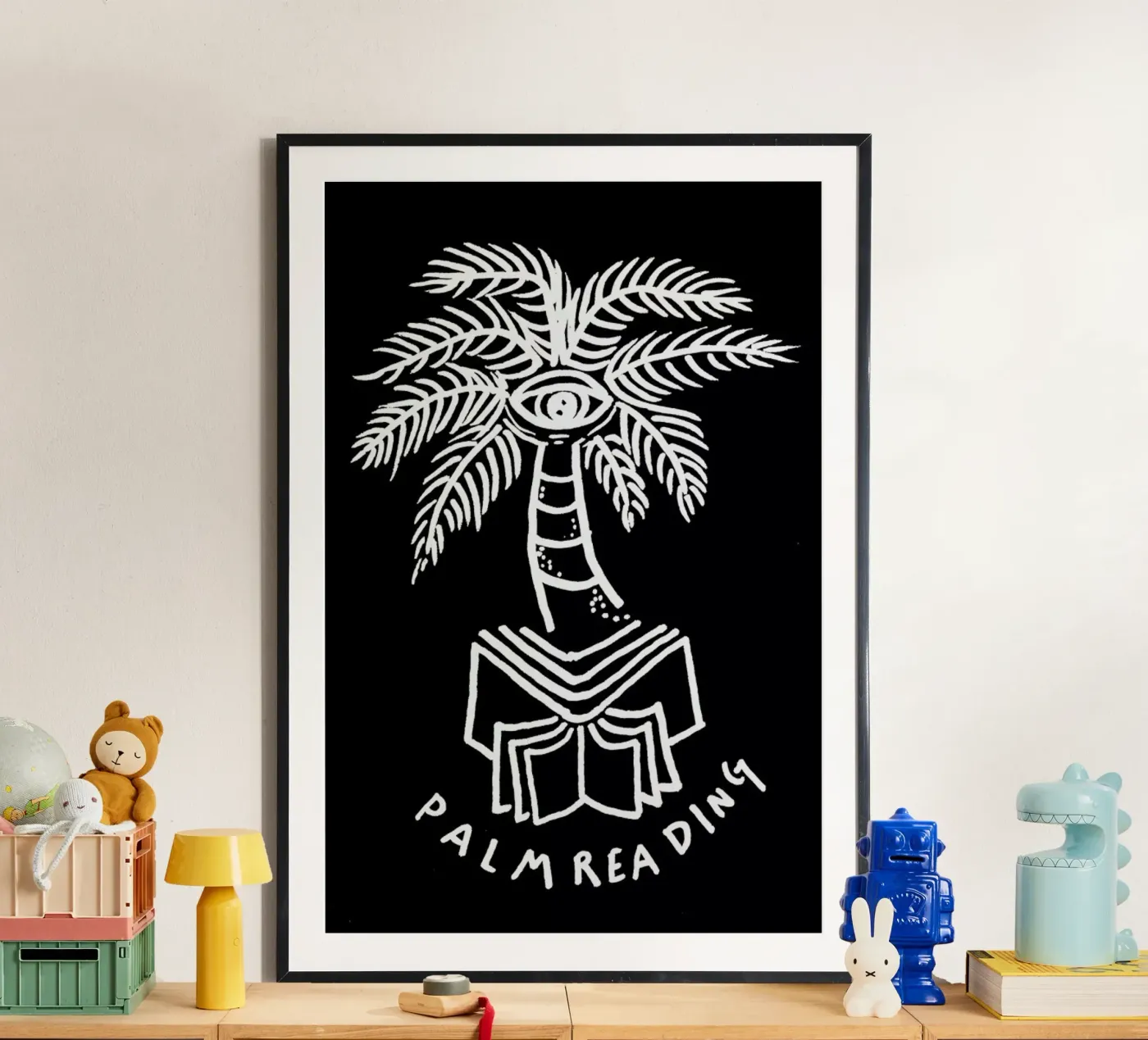 Palm Reading Black poster da Daniela Roessler