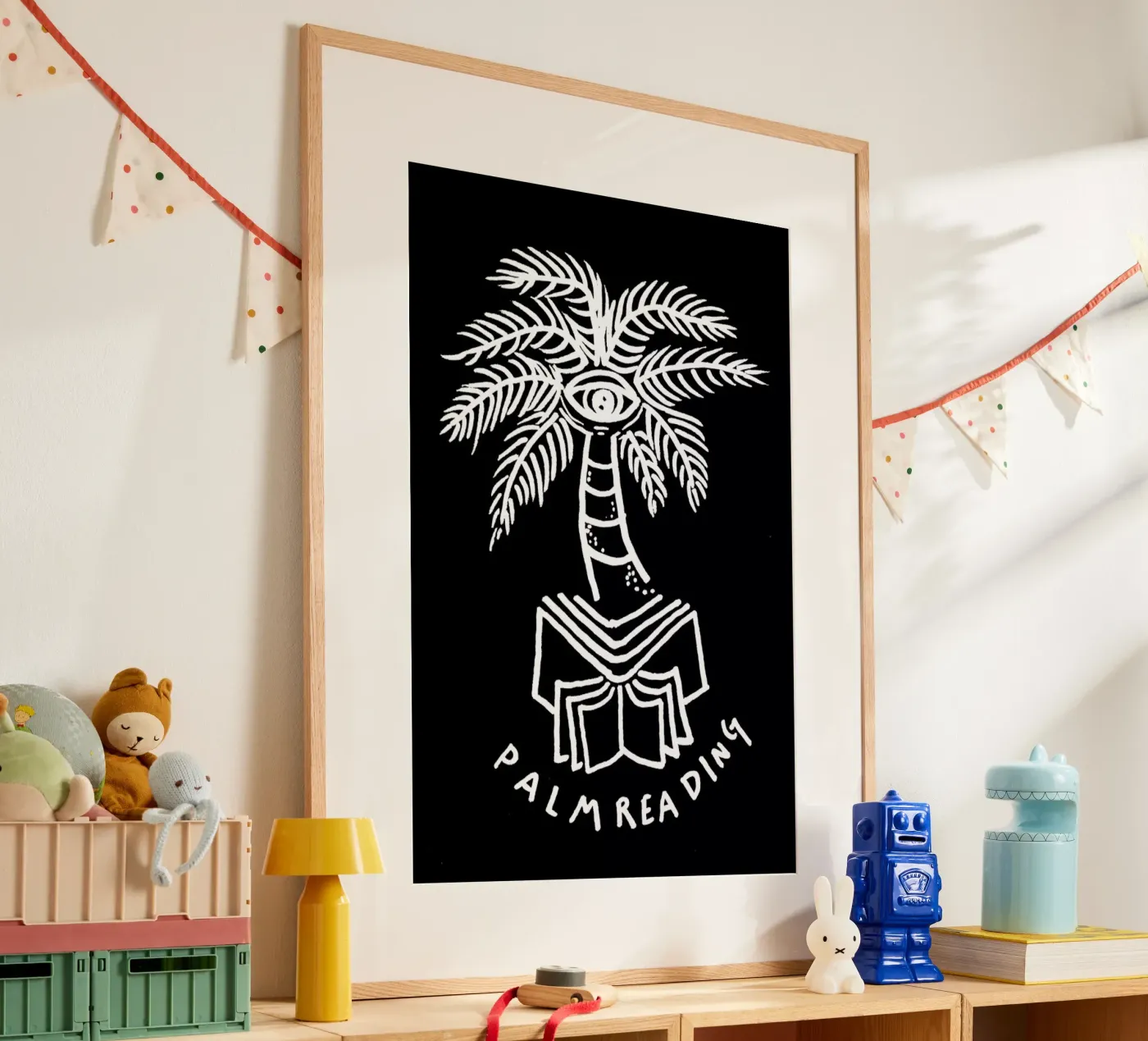 Palm Reading Black poster da Daniela Roessler