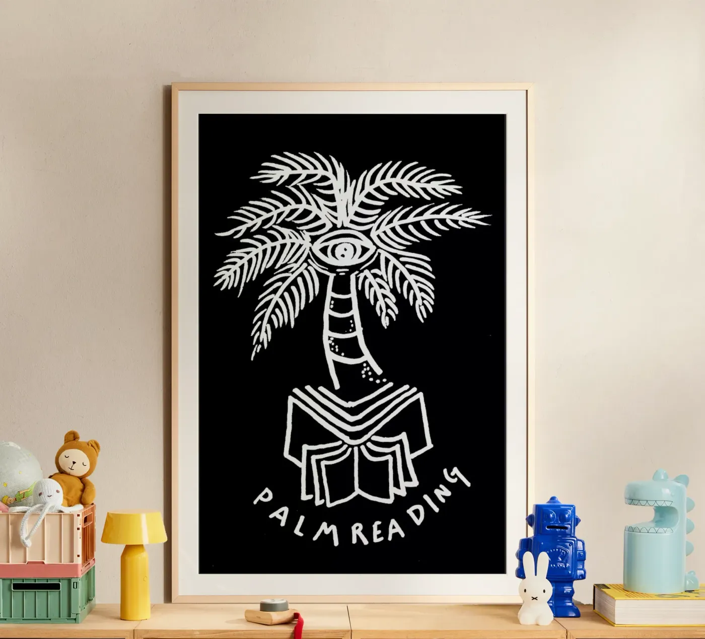 Palm Reading Black poster da Daniela Roessler