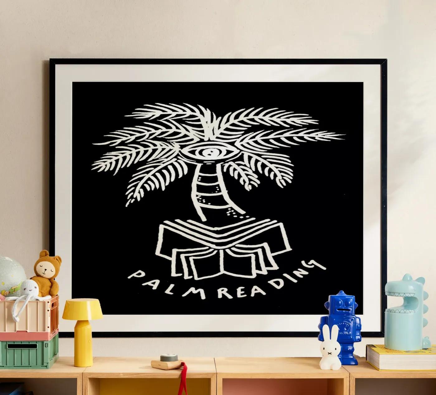 Palm Reading Black poster da Daniela Roessler