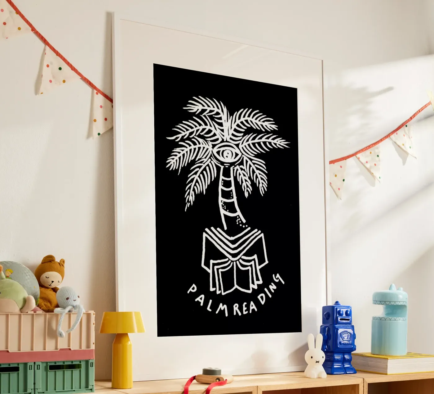 Palm Reading Black poster da Daniela Roessler