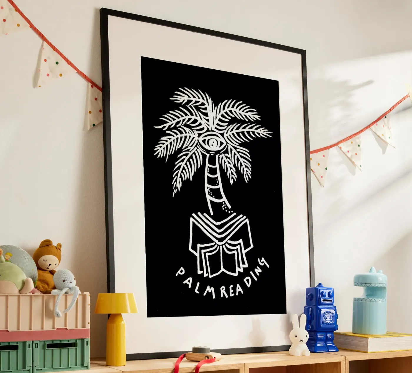 Palm Reading Black poster da Daniela Roessler