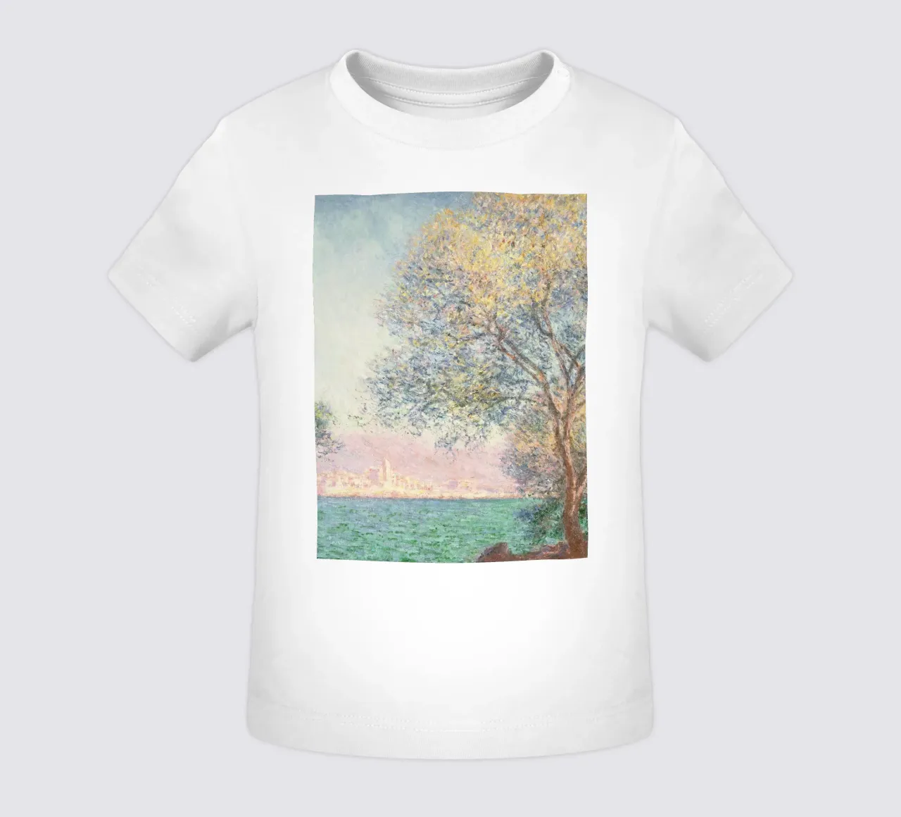 Monet - Morning at Antibes maglietta neonato da apoloprints