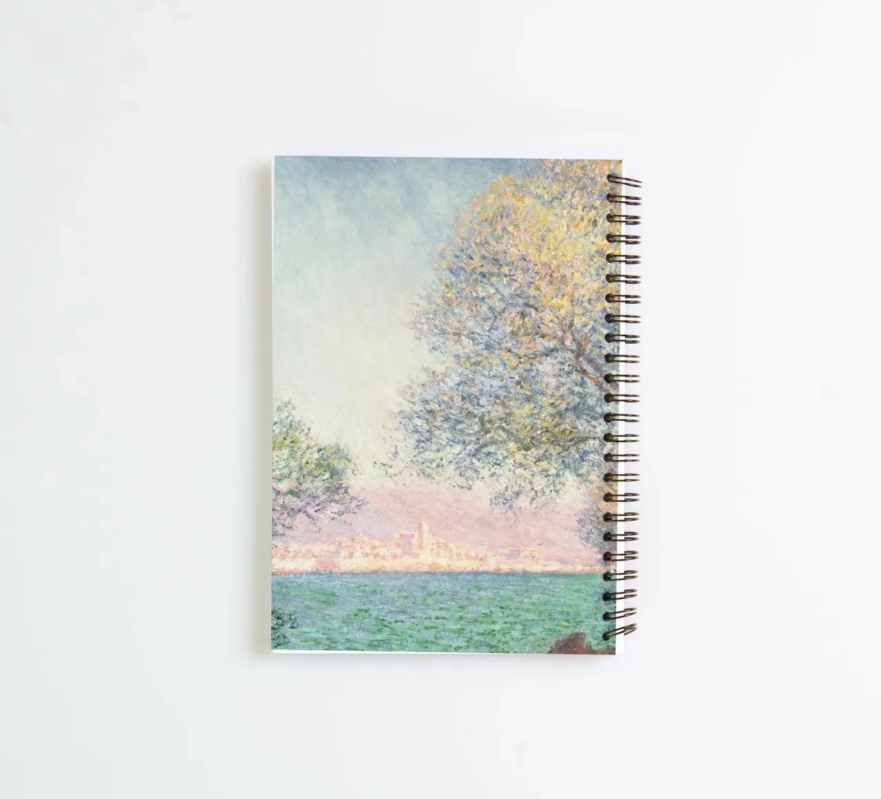 Monet - Morning at Antibes spiral notebook by apoloprints