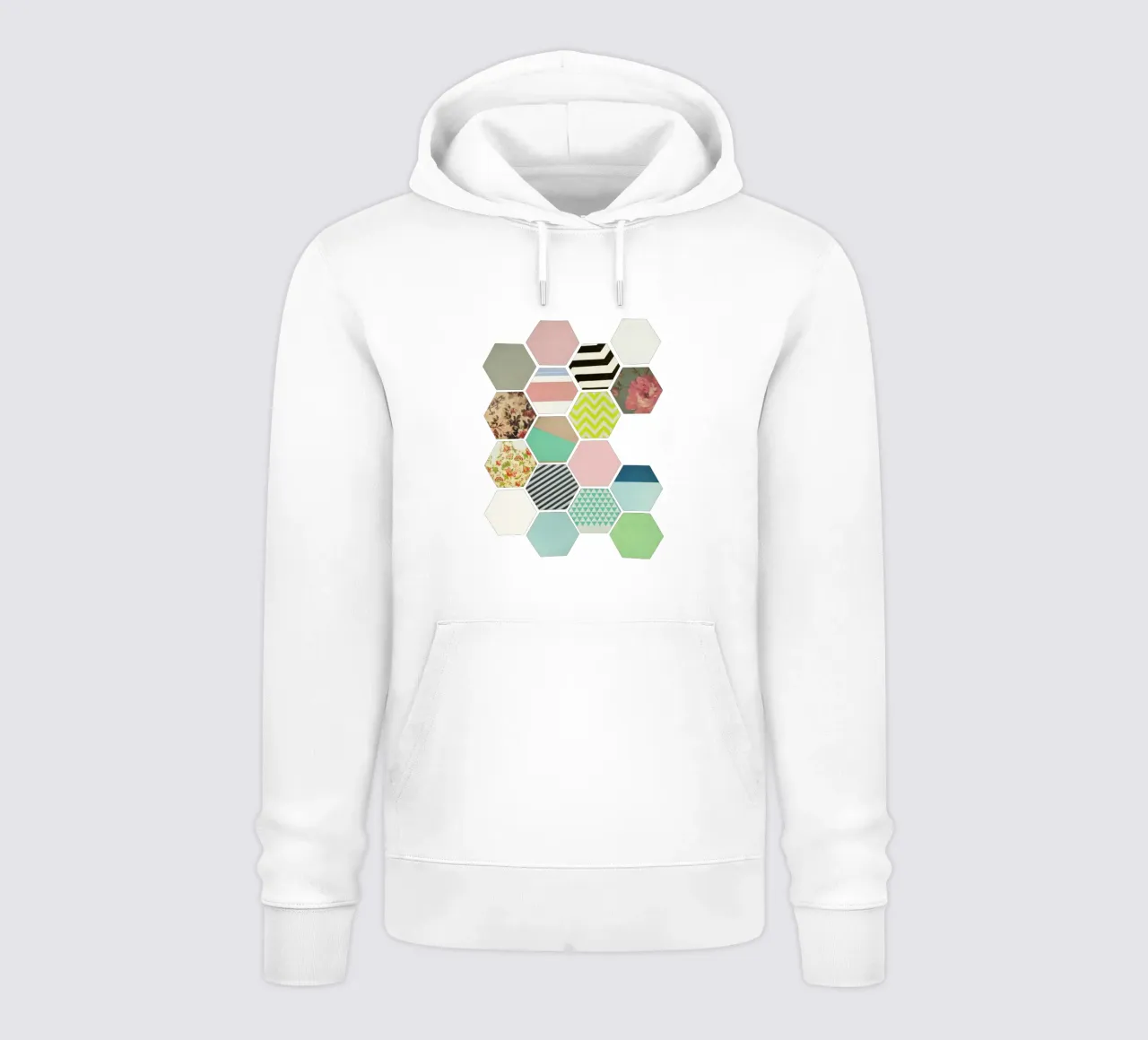 Flores y rayas sudadera con capucha de Cassia Beck Collage