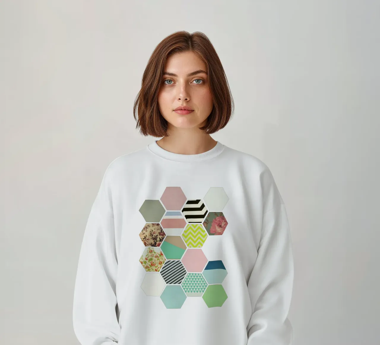 Fiori e strisce felpa da Cassia Beck Collage