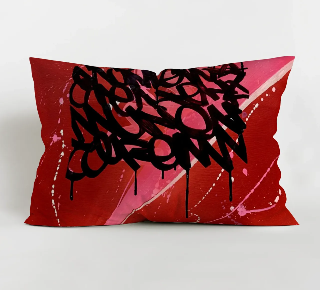 Red Graffiti cuscino da Flo Klein