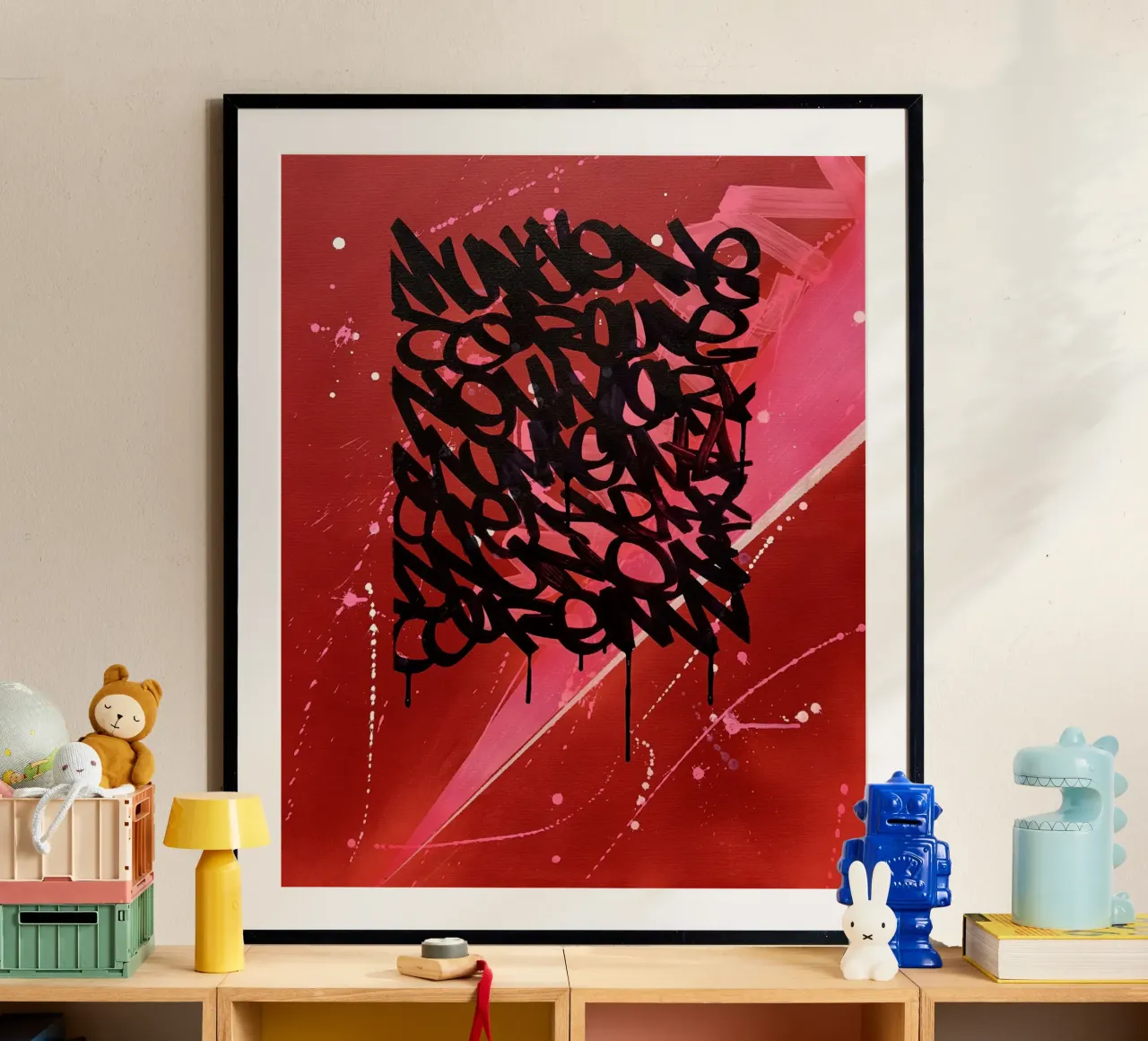 Red Graffiti poster da Flo Klein