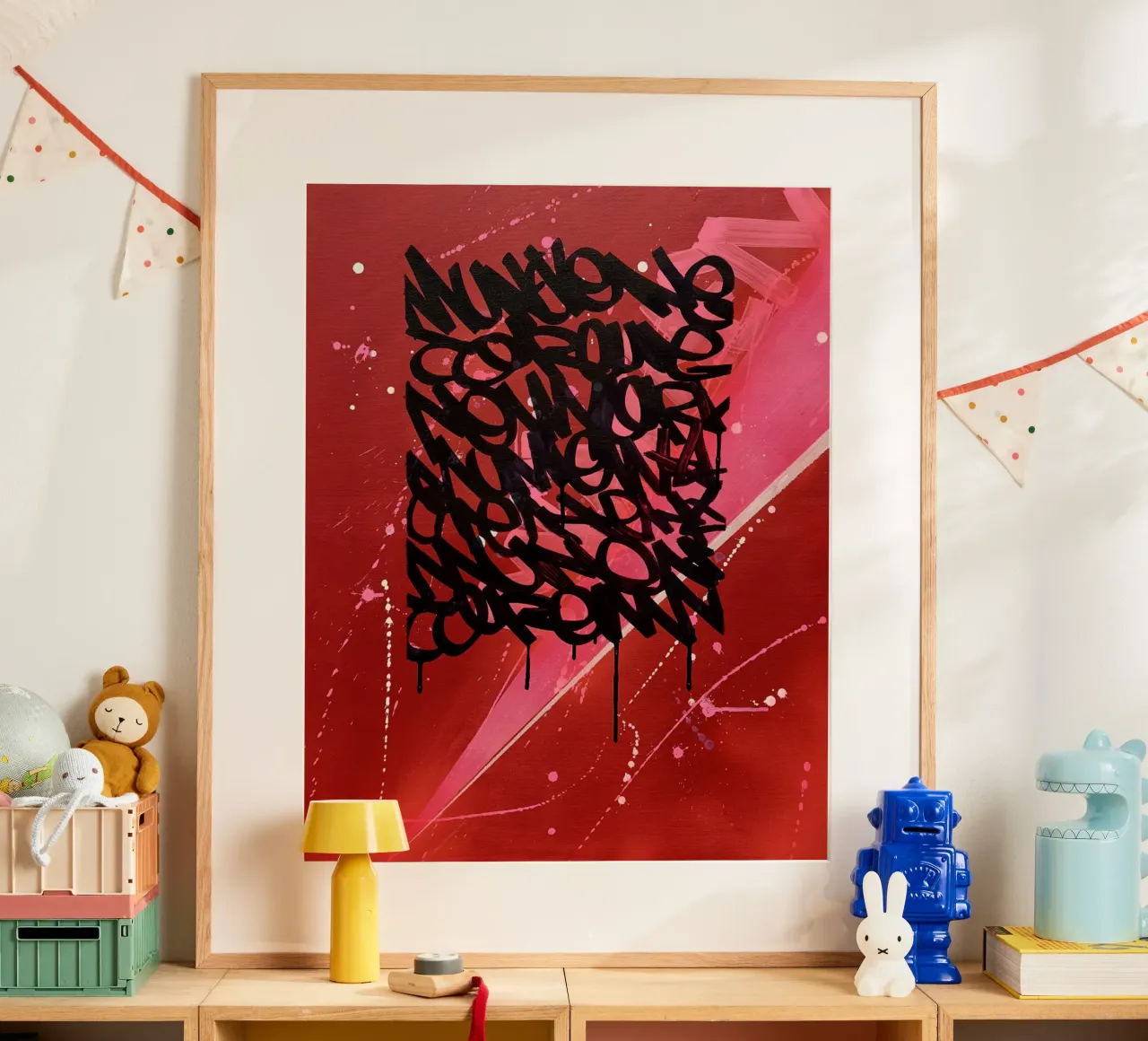 Red Graffiti poster da Flo Klein