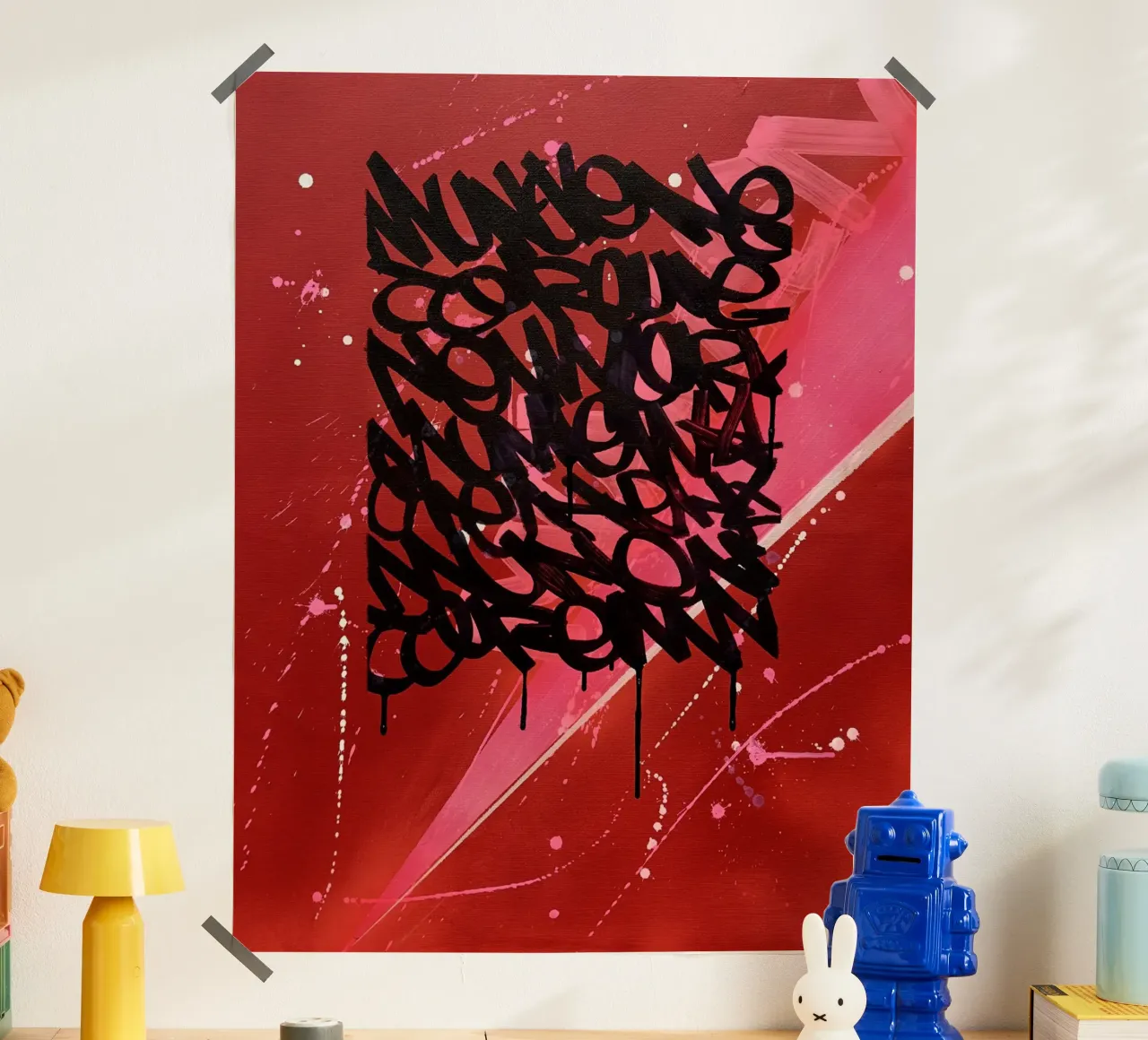 Red Graffiti poster da Flo Klein