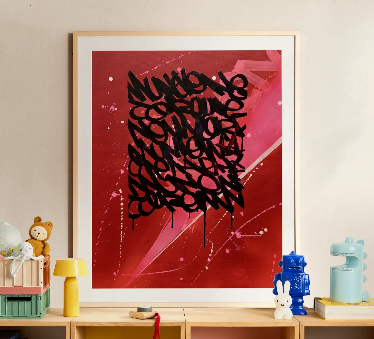 Red Graffiti poster da Flo Klein