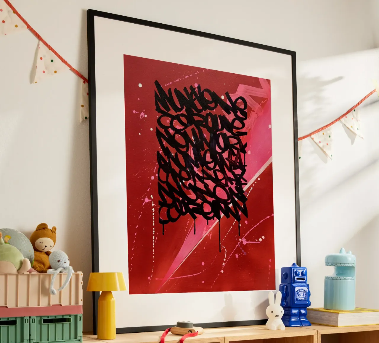Red Graffiti poster da Flo Klein