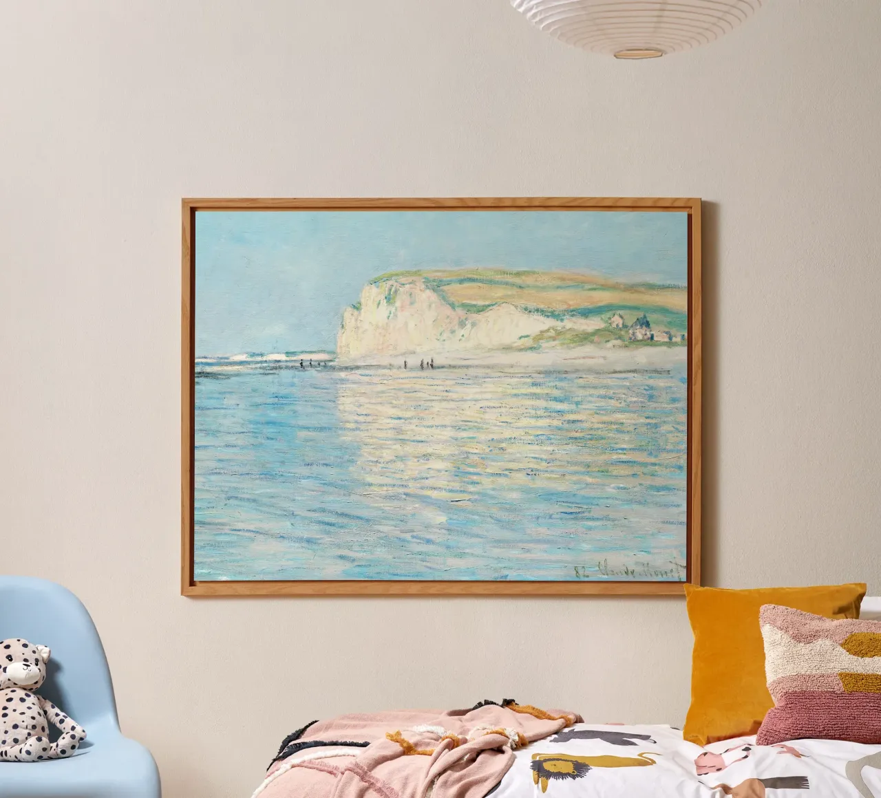 Monet - Low Tide at Pourville alluminio dibond da apoloprints