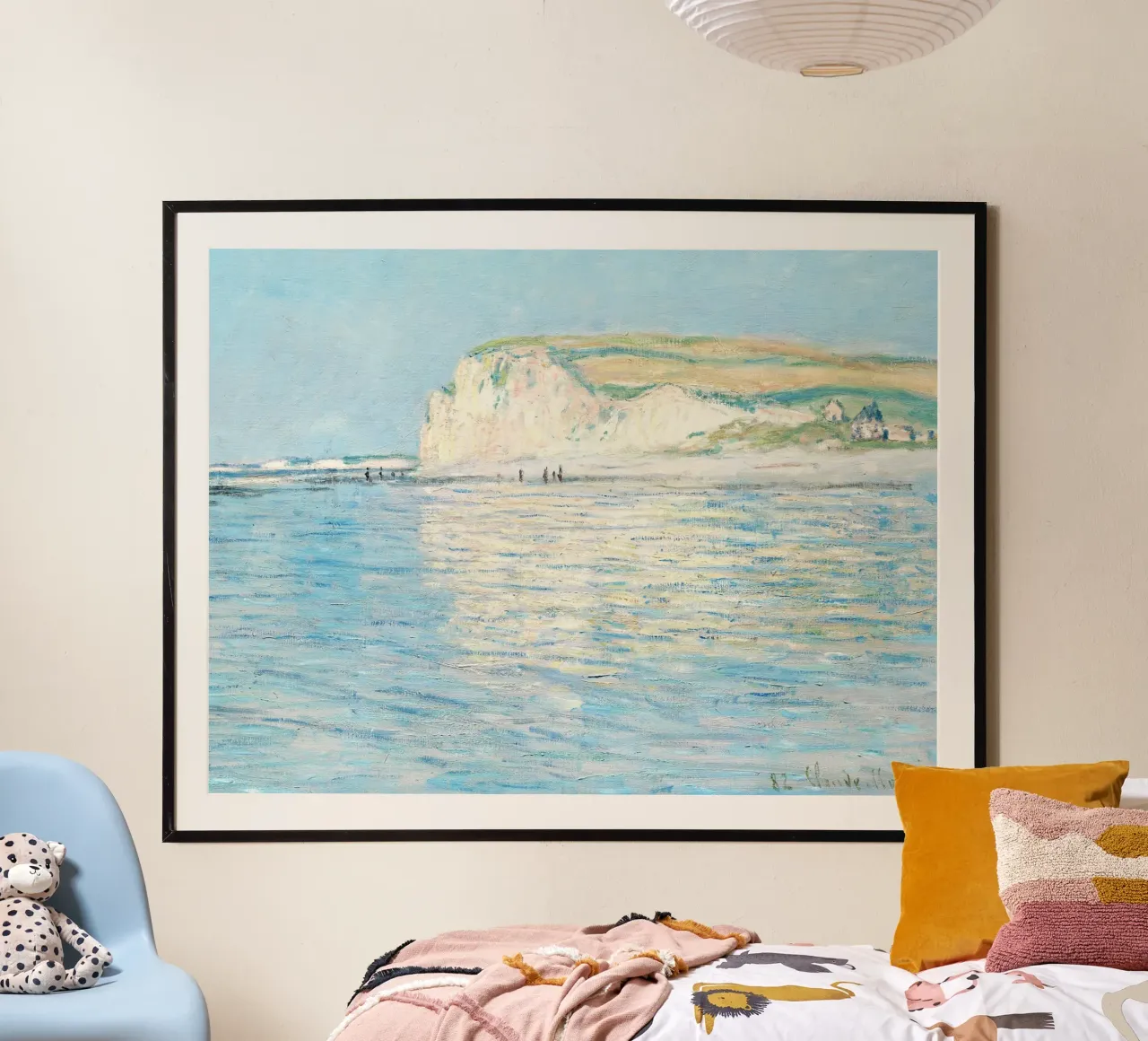 Monet - Low Tide at Pourville poster da apoloprints