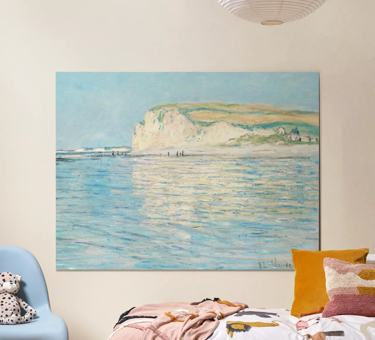 Monet - Low Tide at Pourville poster da apoloprints