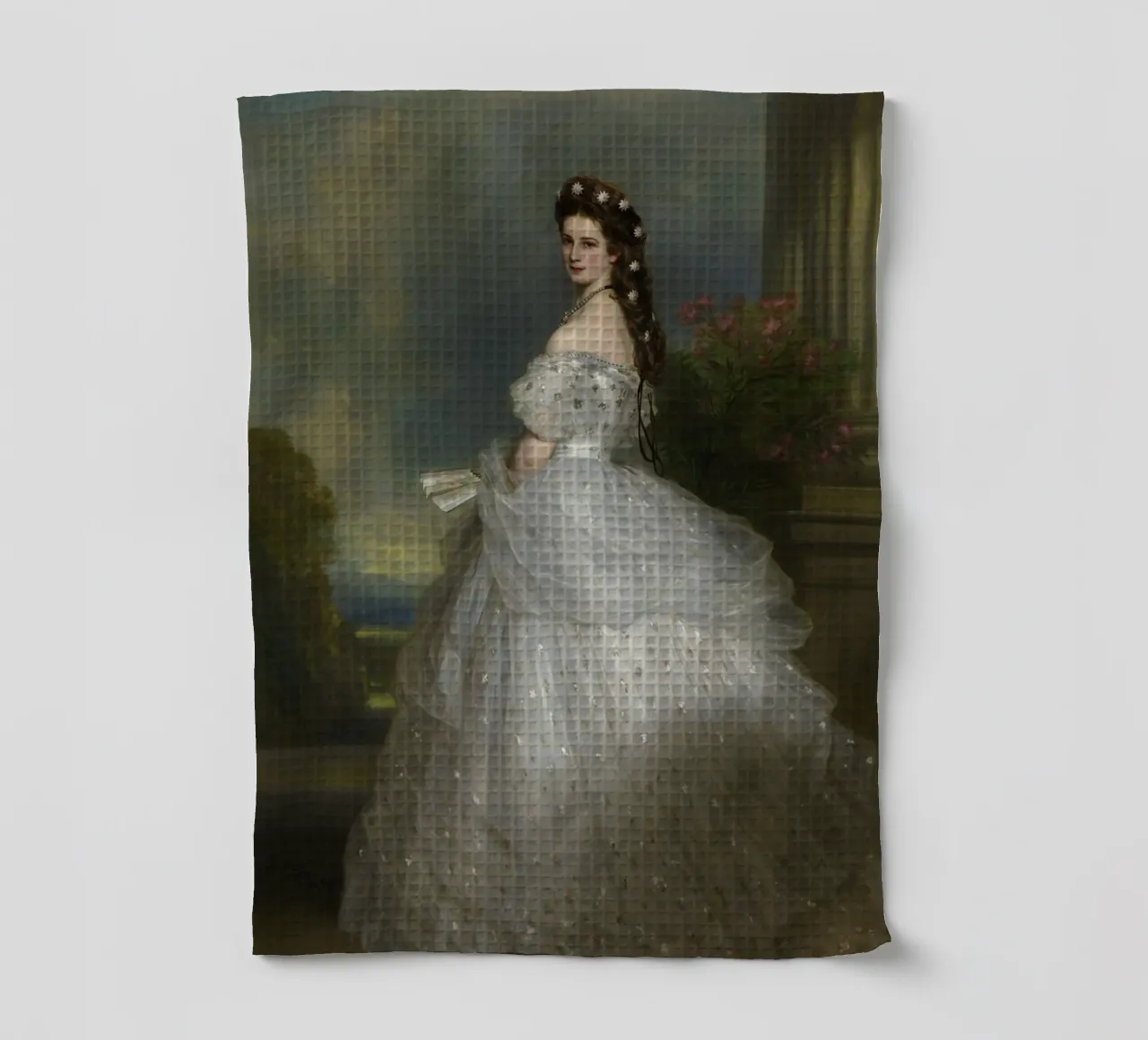 Franz Xaver Winte - Impératrice Sisi Elisabeth d'Autriche (1865) torchon de William Store