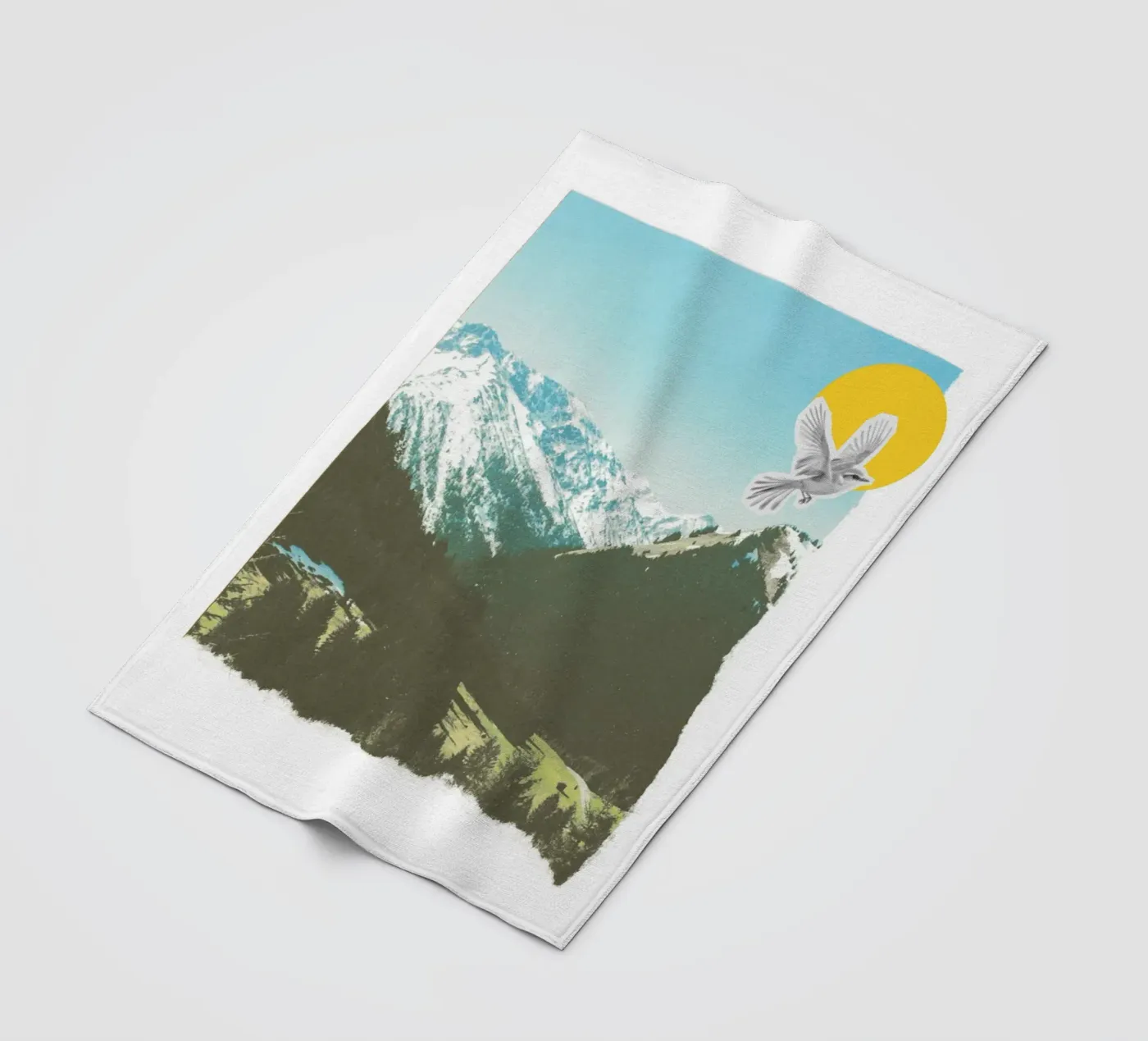 landscape collage Fleecedecke von ramosashop