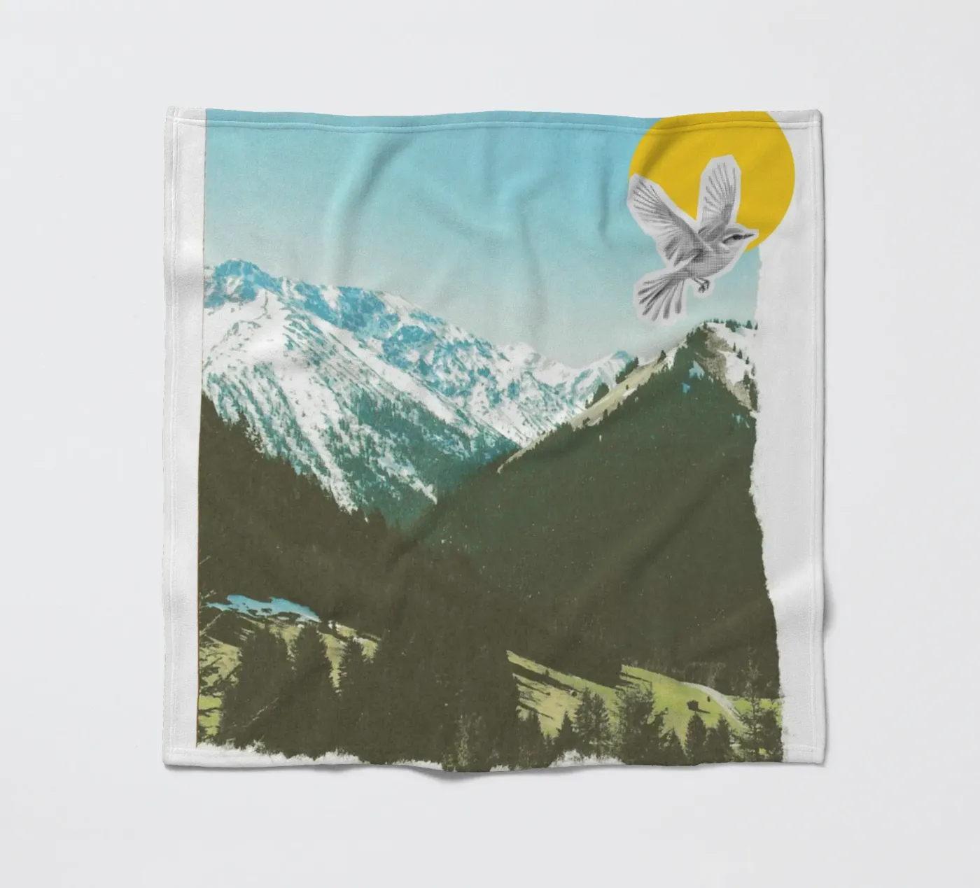 landscape collage Fleecedecke von ramosashop