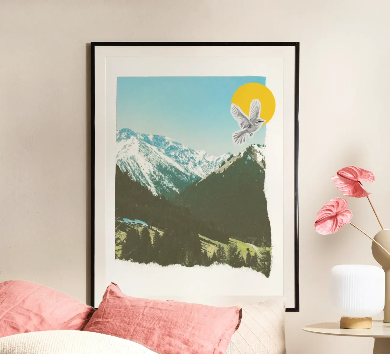landscape collage poster da ramosashop