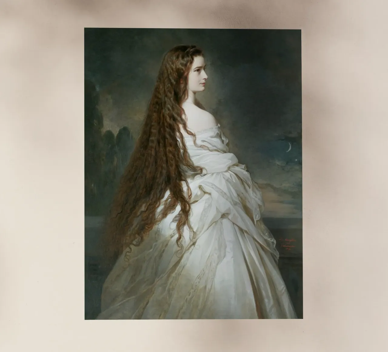 Franz Xaver WinteEmpress - Sisi Elisabetta d'Austria (1865) pellicola backlit da William Store