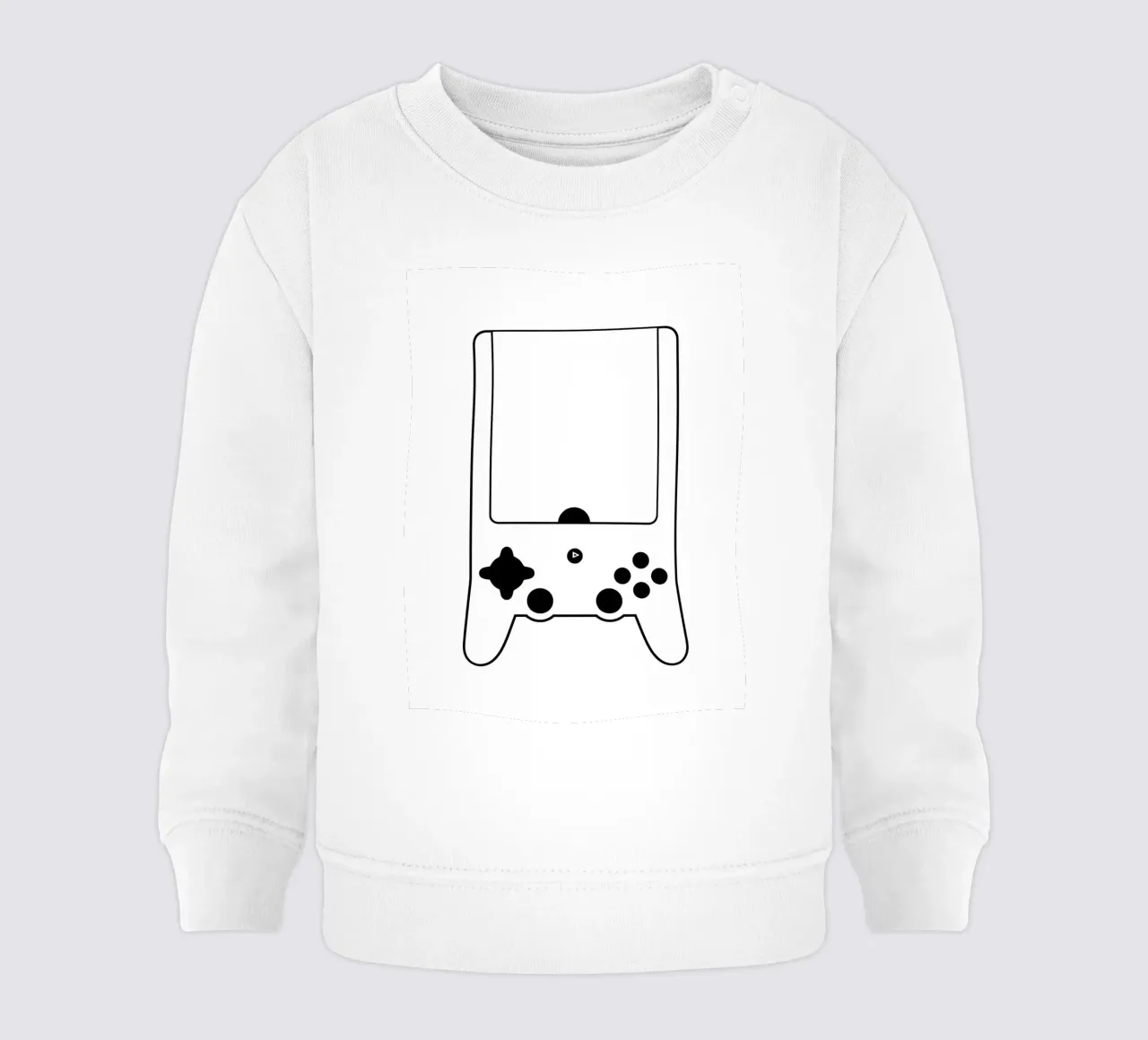 Gioco classico - Line art minimalista felpa neonato da Viv Line Art