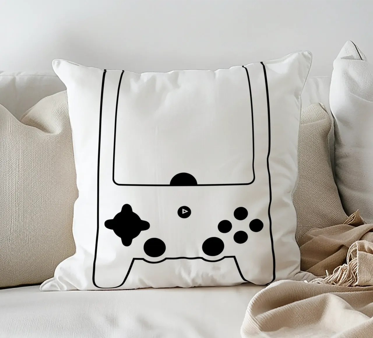 Gioco classico - Line art minimalista cuscino da Viv Line Art