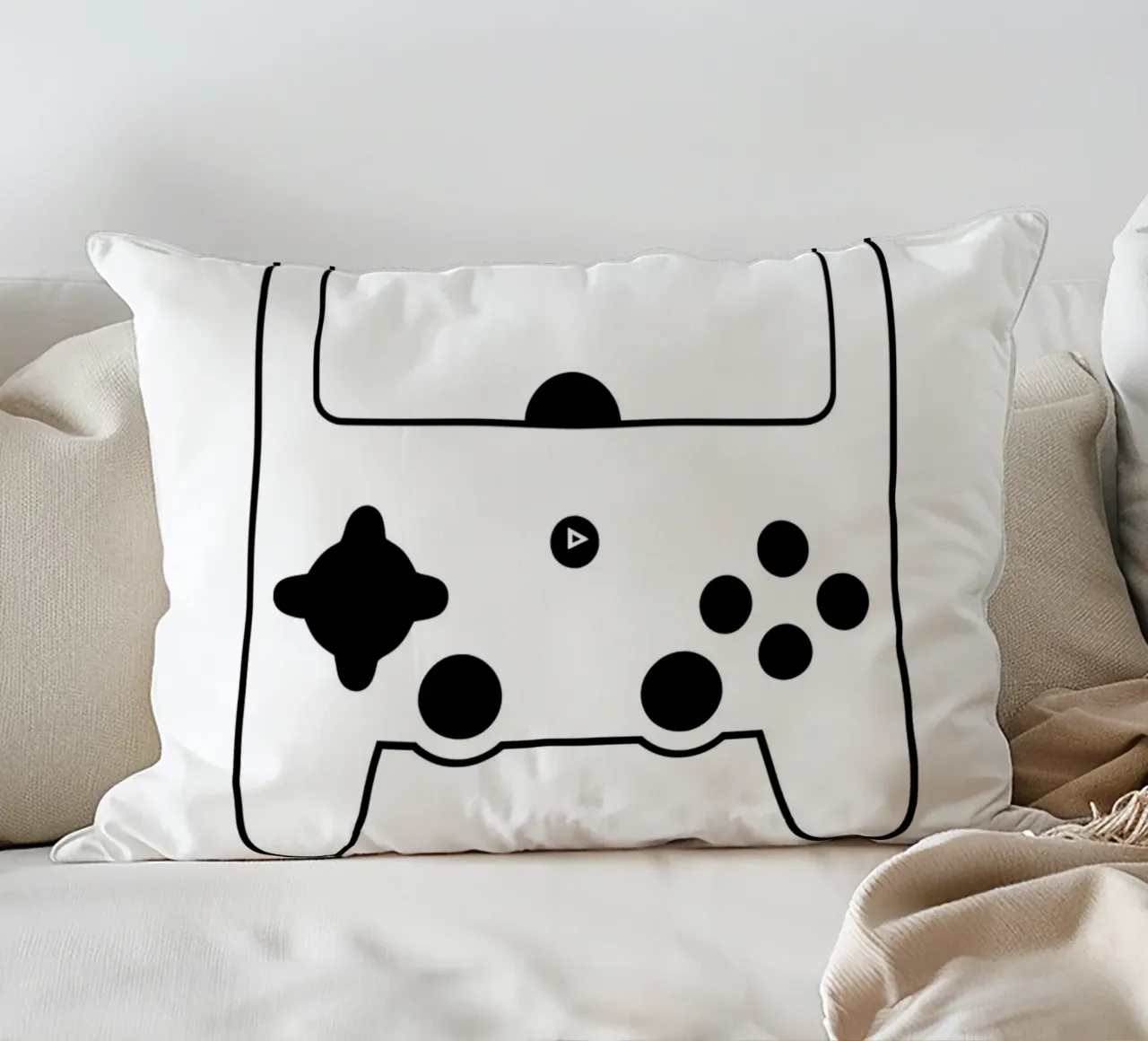 Gioco classico - Line art minimalista cuscino da Viv Line Art