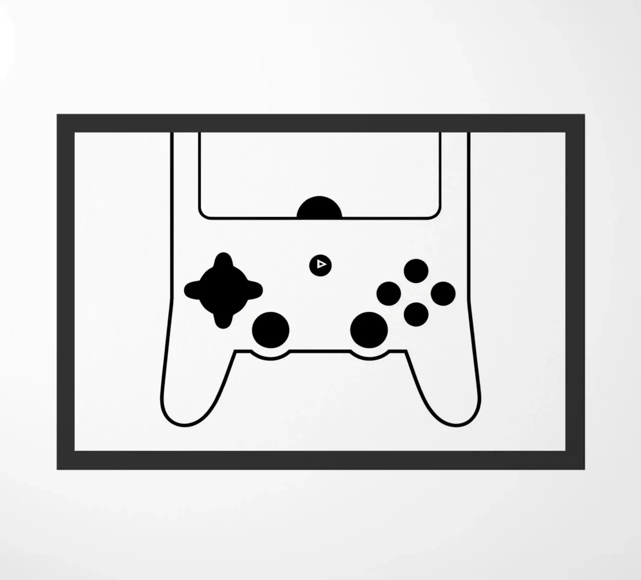 Gioco classico - Line art minimalista zerbino da Viv Line Art