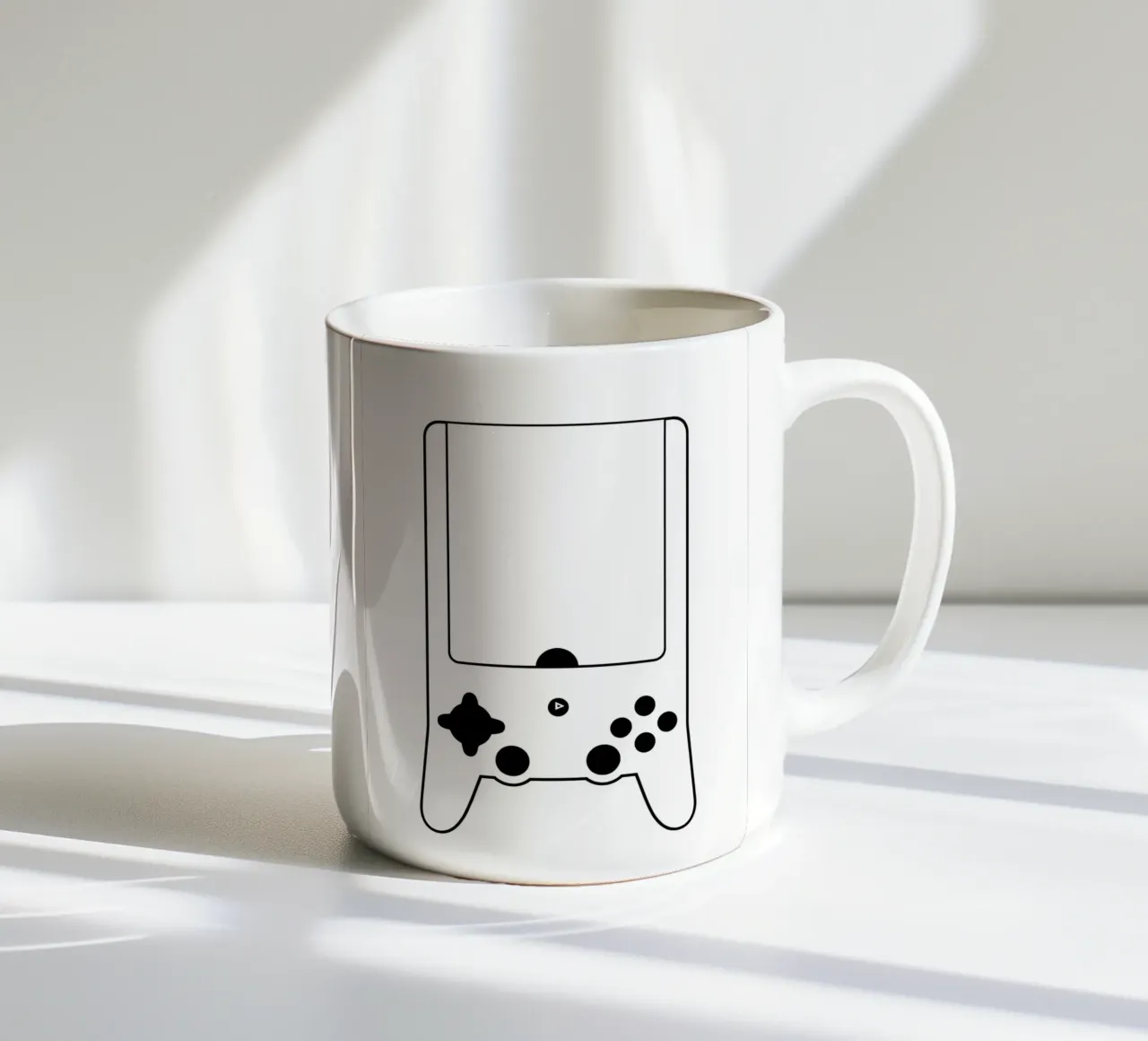 Gioco classico - Line art minimalista tazza in ceramica da Viv Line Art