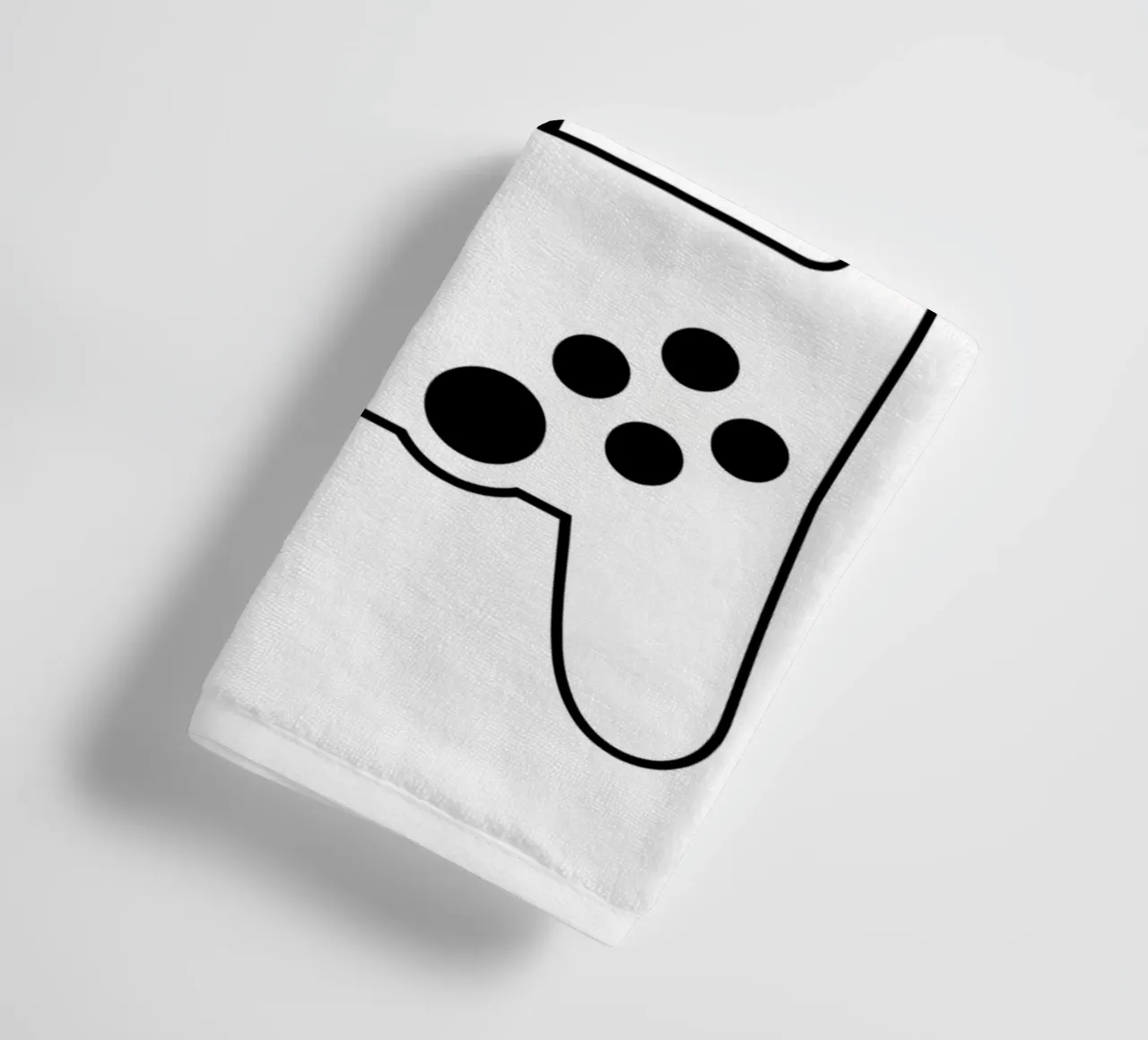 Gioco classico - Line art minimalista asciugamano da bagno da Viv Line Art