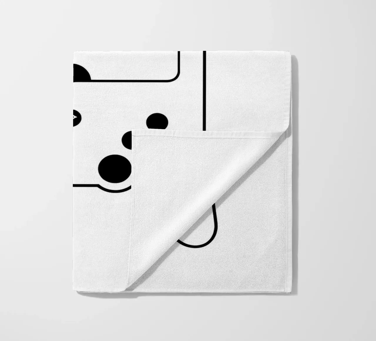 Gioco classico - Line art minimalista telo mare da Viv Line Art