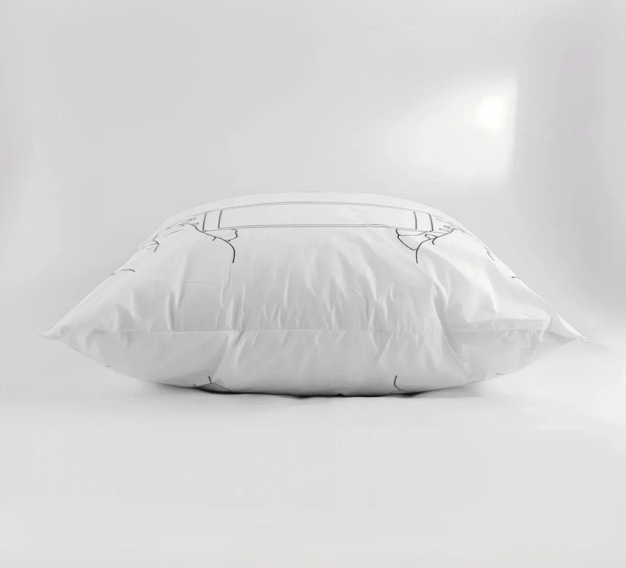Gamer - Minimalist Line Art decorative cushion by Viv Line Art