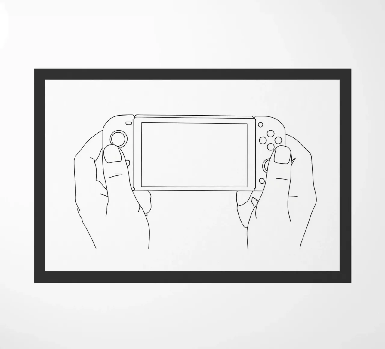 Gamer - Line art minimalista zerbino da Viv Line Art