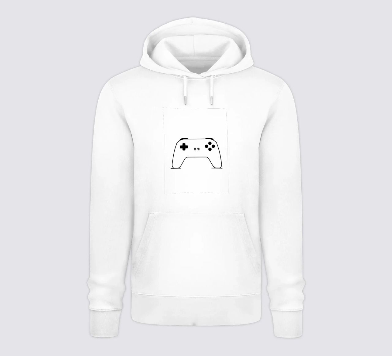 Console di gioco - Line art minimalista felpa con cappuccio da Viv Line Art