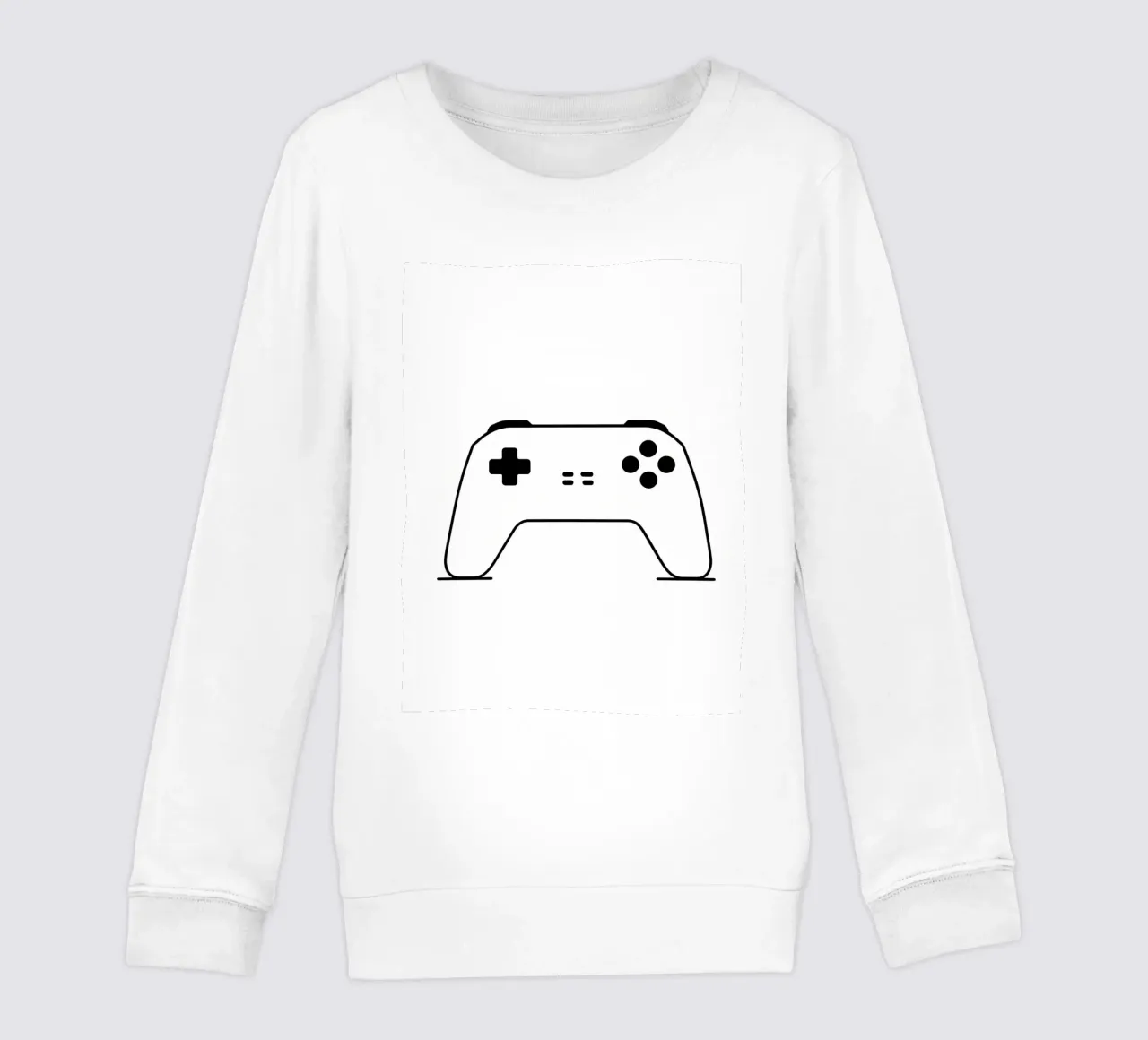 Console di gioco - Line art minimalista felpa bambino da Viv Line Art
