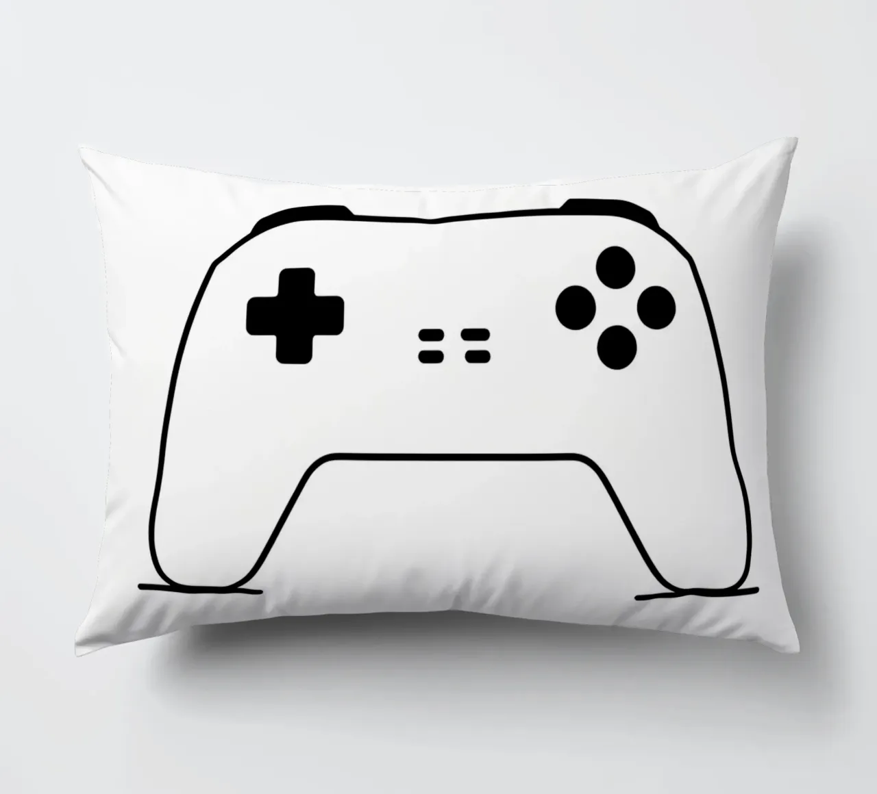 Console di gioco - Line art minimalista cuscino da Viv Line Art