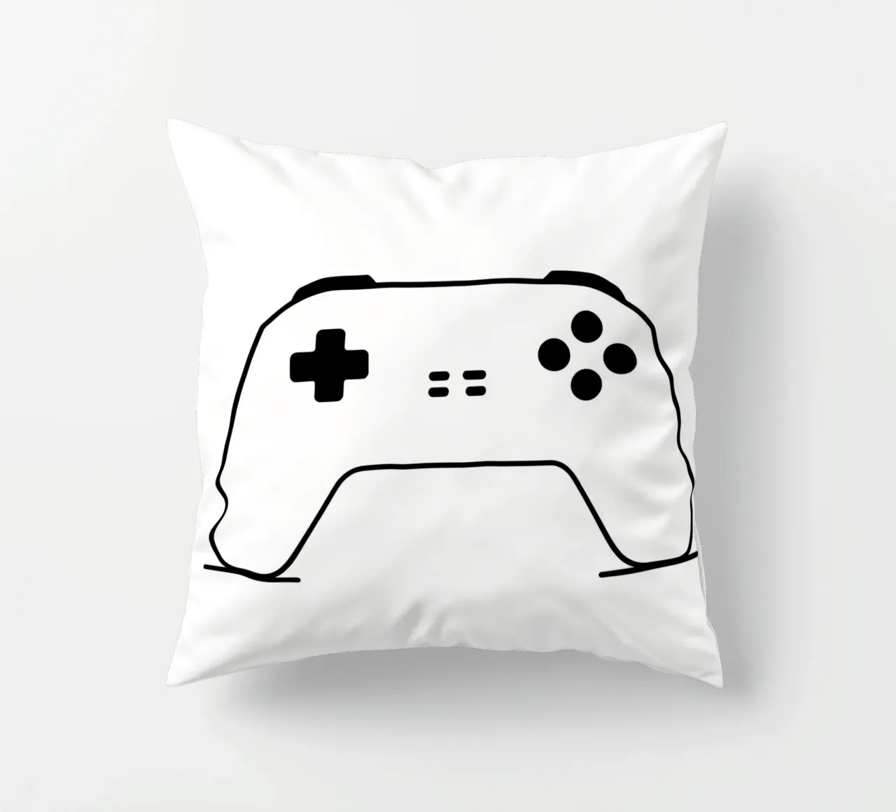 Console di gioco - Line art minimalista cuscino da Viv Line Art