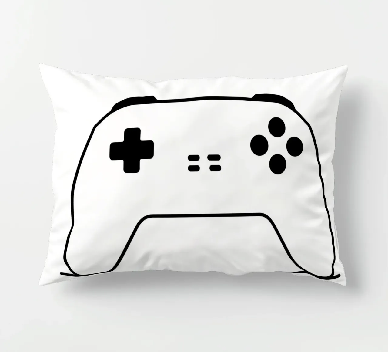 Console di gioco - Line art minimalista cuscino da Viv Line Art