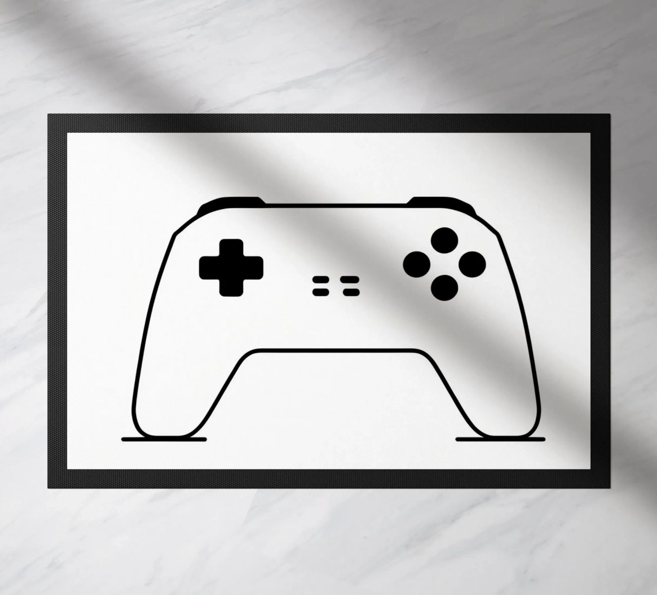 Game Console - Minimalist Line Art doormat by Viv Line Art