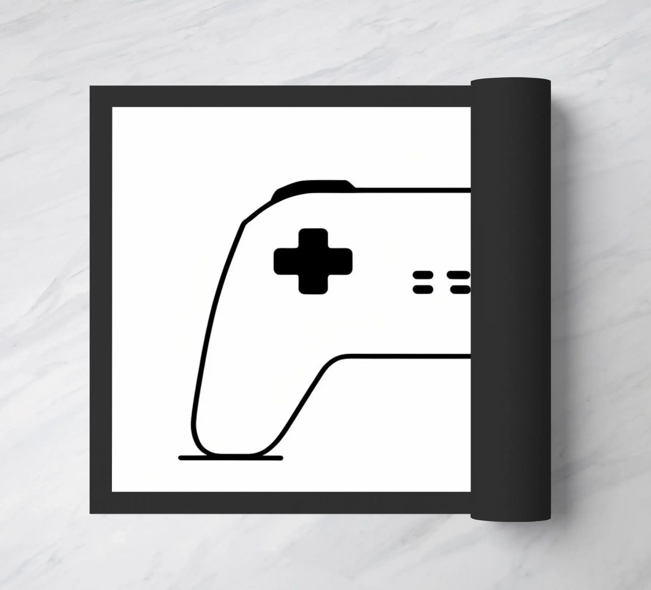 Game Console - Minimalist Line Art doormat by Viv Line Art