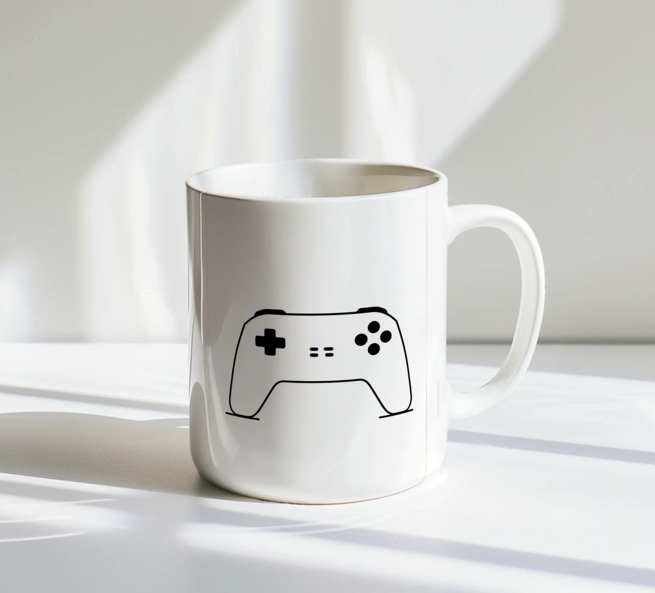 Console di gioco - Line art minimalista tazza in ceramica da Viv Line Art