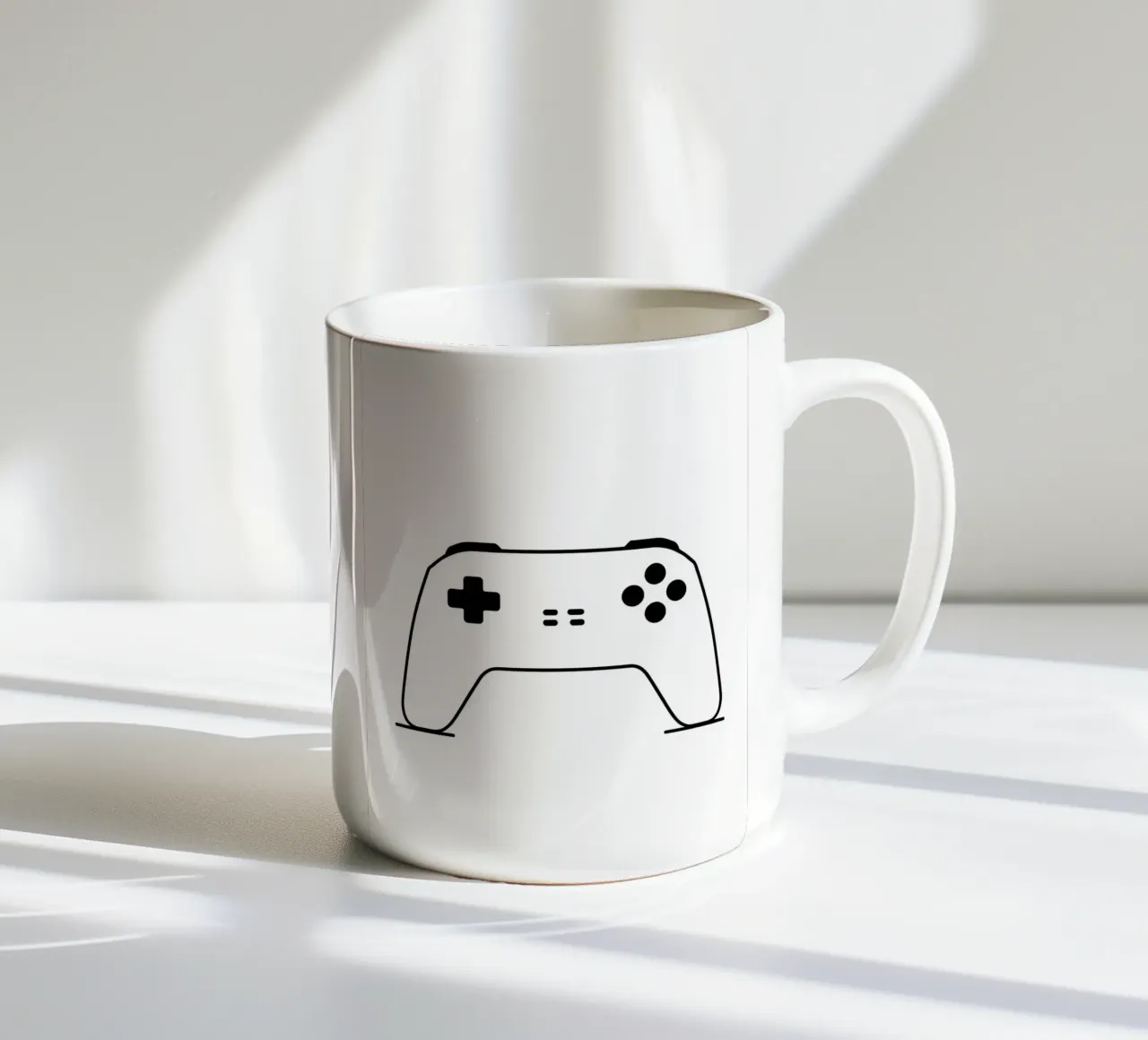 Game Console - Minimalist Line Art ceramic mug by Viv Line Art