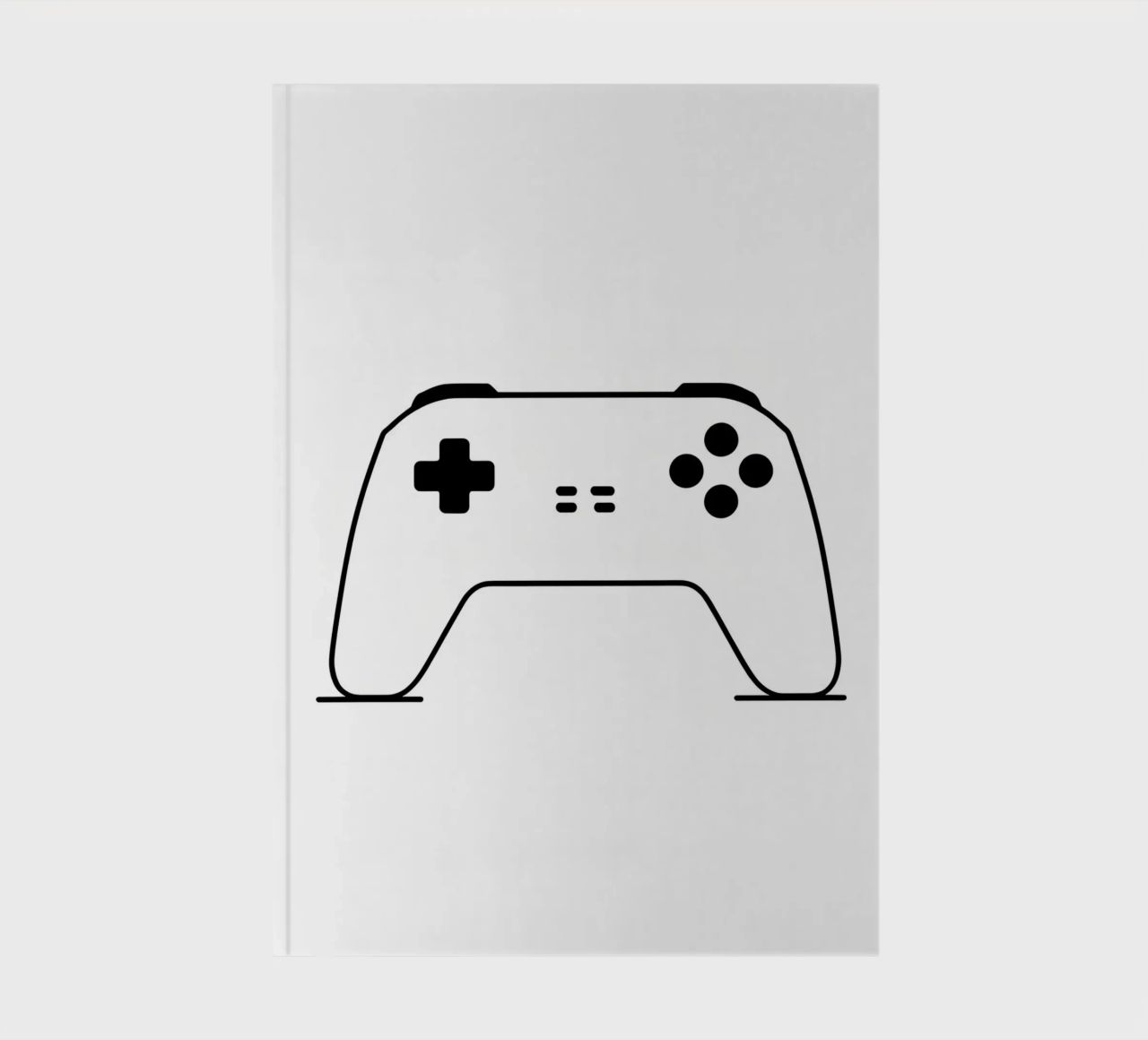 Game Console - Minimalist Line Art notebook by Viv Line Art