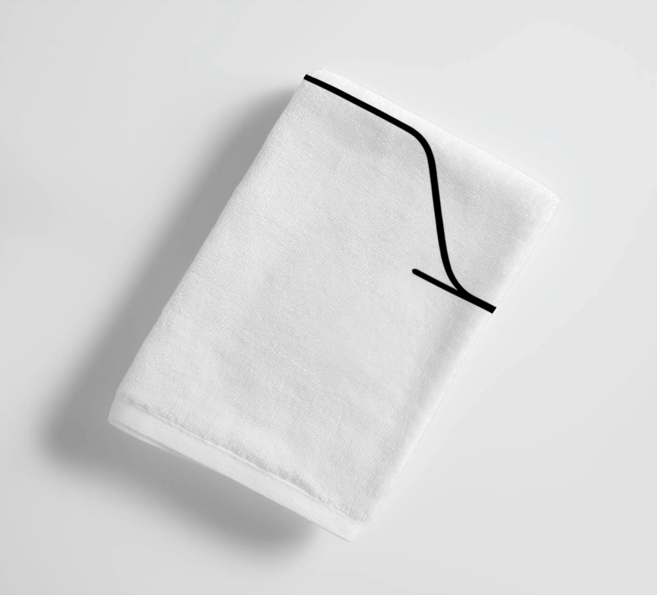 Console di gioco - Line art minimalista asciugamano da bagno da Viv Line Art