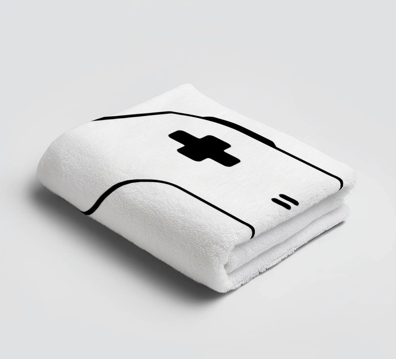 Console di gioco - Line art minimalista asciugamano da bagno da Viv Line Art