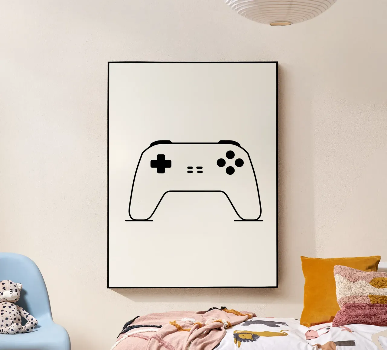 Console di gioco - Line art minimalista plexiglass da Viv Line Art